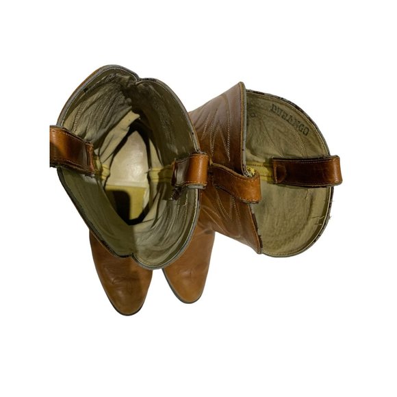 VTG MENS DURANGO COWBOY BROWN BOOTS SIZE 11 D - Picture 9 of 10